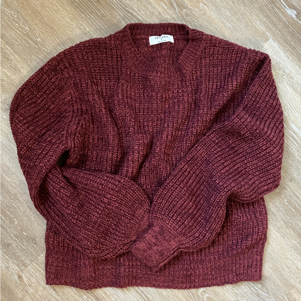 Zenana knit sweater. Size large